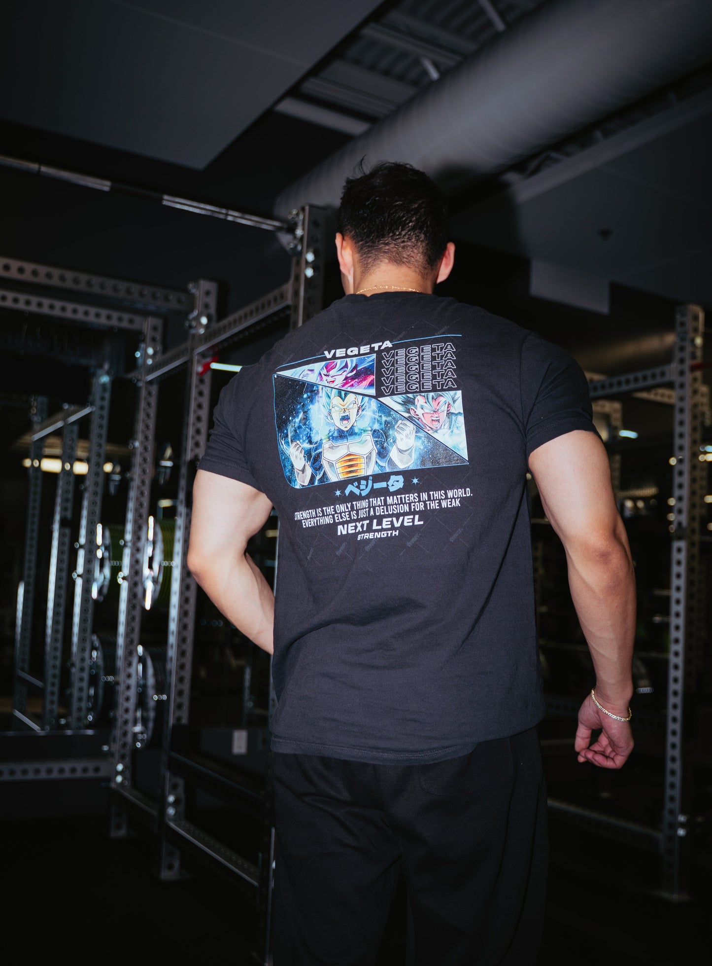 DRAGONBALL Z-VEGETA TEE. "Only Strength Matters"